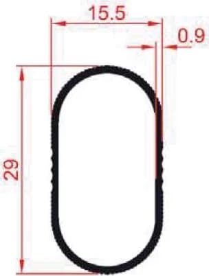 Tubes Tringle Ovale